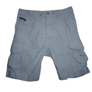 Diesel Men’s Cargo Shorts Size 30 Light Gray 100% Cotton Utility Pockets